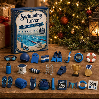 🎄🏊‍♀️ Swimming Lover’s Advent Calendar 2026 – 24 Fun Acrylic Charms