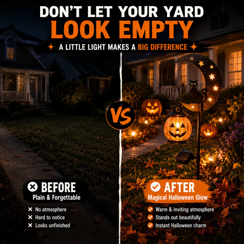 🎃 Spooky-Cute 33" Solar Halloween Garden Stake Light (40% OFF)