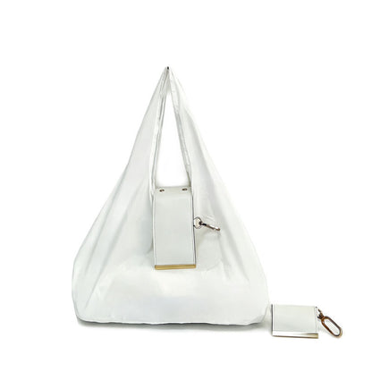 🔥Varelli Charm Transformable Bag – Stylish Vegan Leather Tote & Keychain Charm