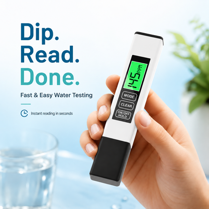 🚰 DIGITAL WATER QUALITY TESTER | TDS & EC Meter for Tap Water, Filtered Water, RO Systems & Home Use