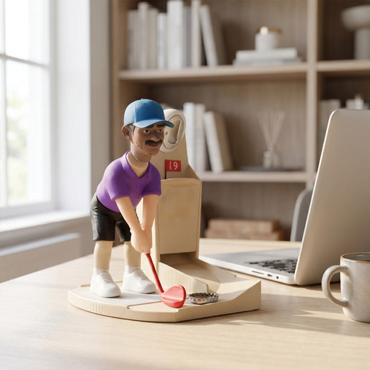 Desktop Mini-Golf Bottle Opener & Cap Launcher Game