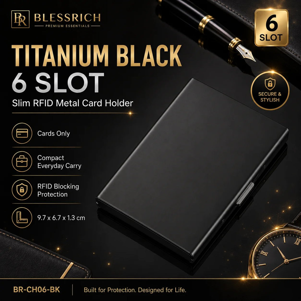 RFID Blocking Metal Card Holder