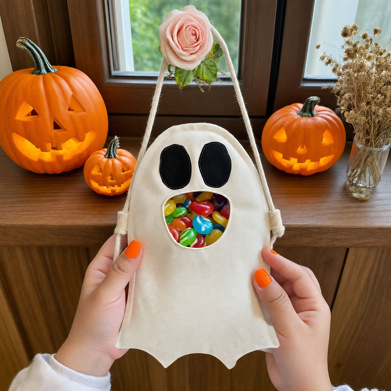 🎃 Feed the Ghost!™Halloween Ghost Bag