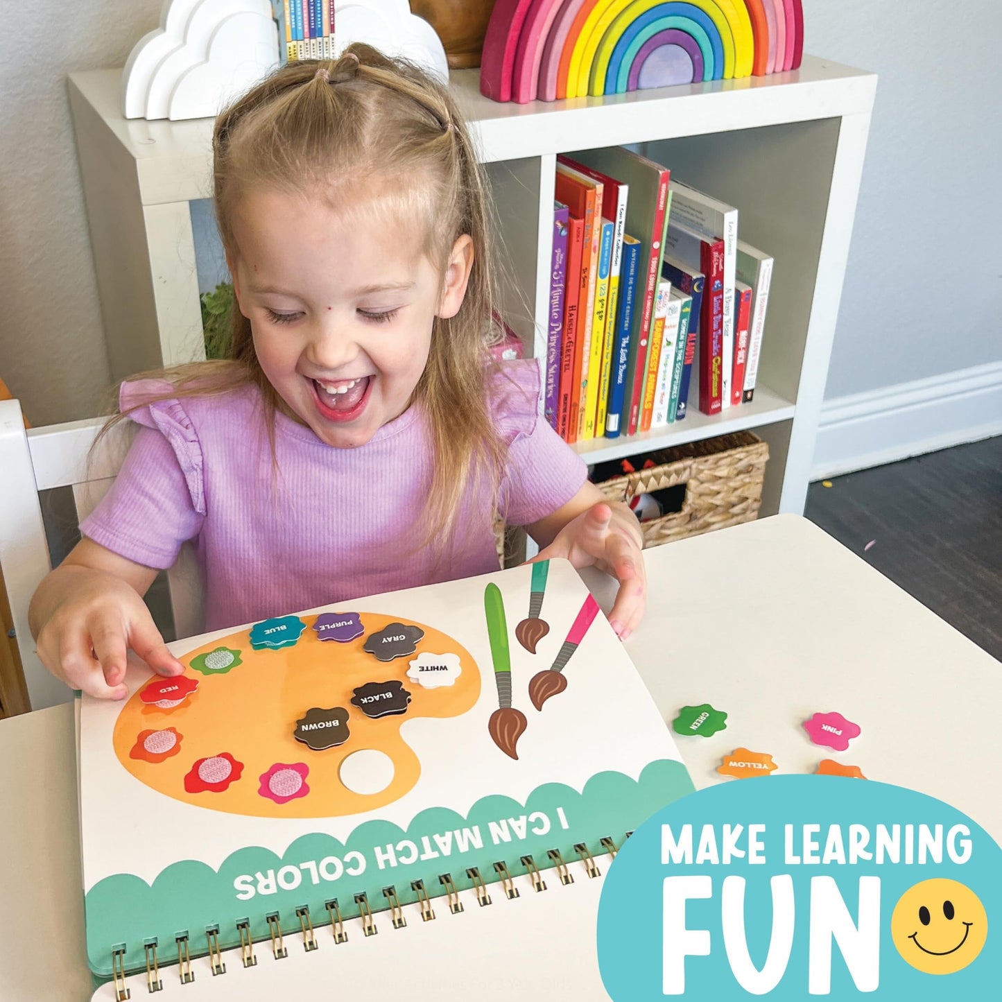 My First Busy Book - 100% Pre-Assembled Toddler Learning Binder | 14-in-1 Interactive Preschool Readiness Activities