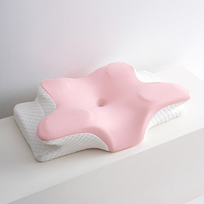 Cervical Spine Protection Butterfly Pillow - Slow Rebound Memory Foam Ergonomic Neck Contour Pillow for Neck Pain Relief & All Sleeping Positions