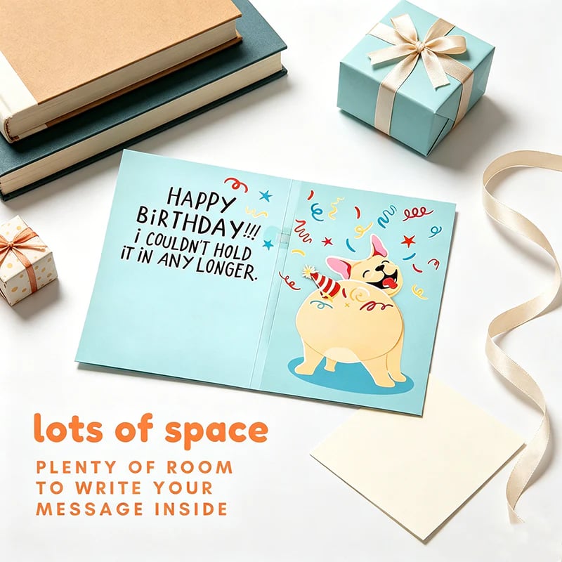 Farting Dog Birthday Card