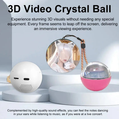 🔮 Bring Memories to Life! 3D Glass Sphere Motion Video Player & Music Orb