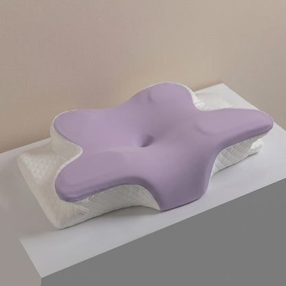 Cervical Spine Protection Butterfly Pillow - Slow Rebound Memory Foam Ergonomic Neck Contour Pillow for Neck Pain Relief & All Sleeping Positions