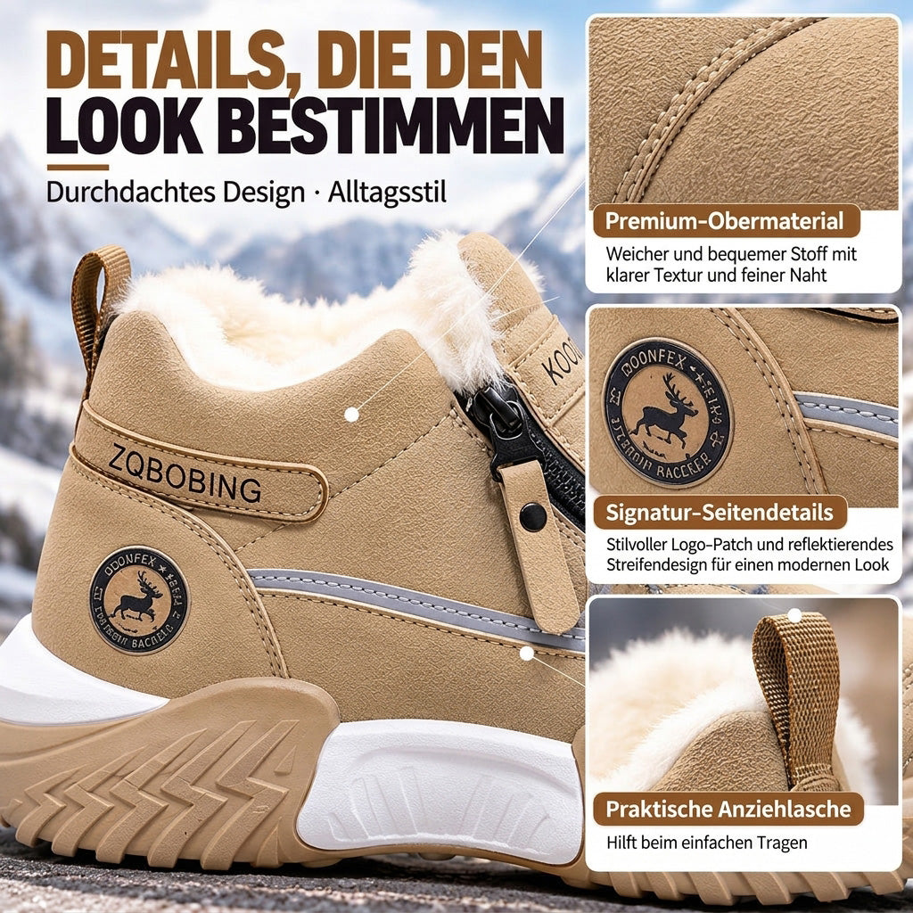Gefütterte Winterstiefeletten – Warm, Rutschfest & Bequem für Damen und Herren ❄️