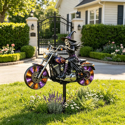 🎃 Halloween Motorcycle Garden Windmill 🏍