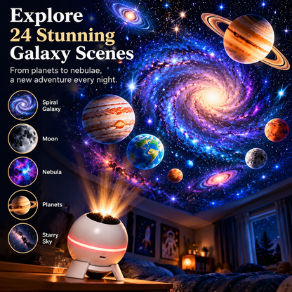🌌🔥 50% OFF Galaxy Projector for Bedroom – USB Star & Planet Ceiling Projector, Colorful Nebula Night Ambience, Limited-Time Deal!
