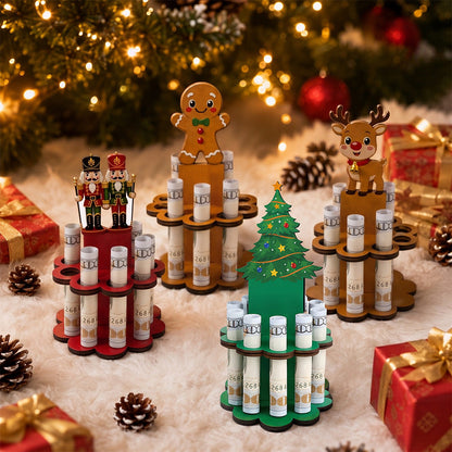 💵 Unique Christmas Wooden Cash Gift Stand – Make Giving Cash Extra Fun & Special! 🎄