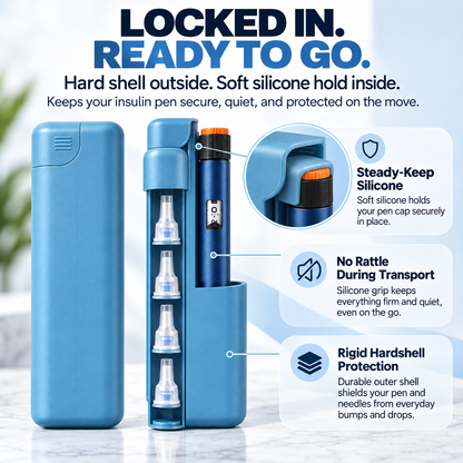 🛡️ 50% OFF Insulin Pen Organizer Case – Hardshell Protection & Easy Carry