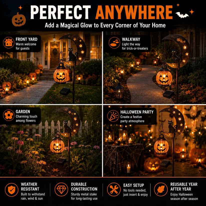 🎃 Spooky-Cute 33" Solar Halloween Garden Stake Light (40% OFF)