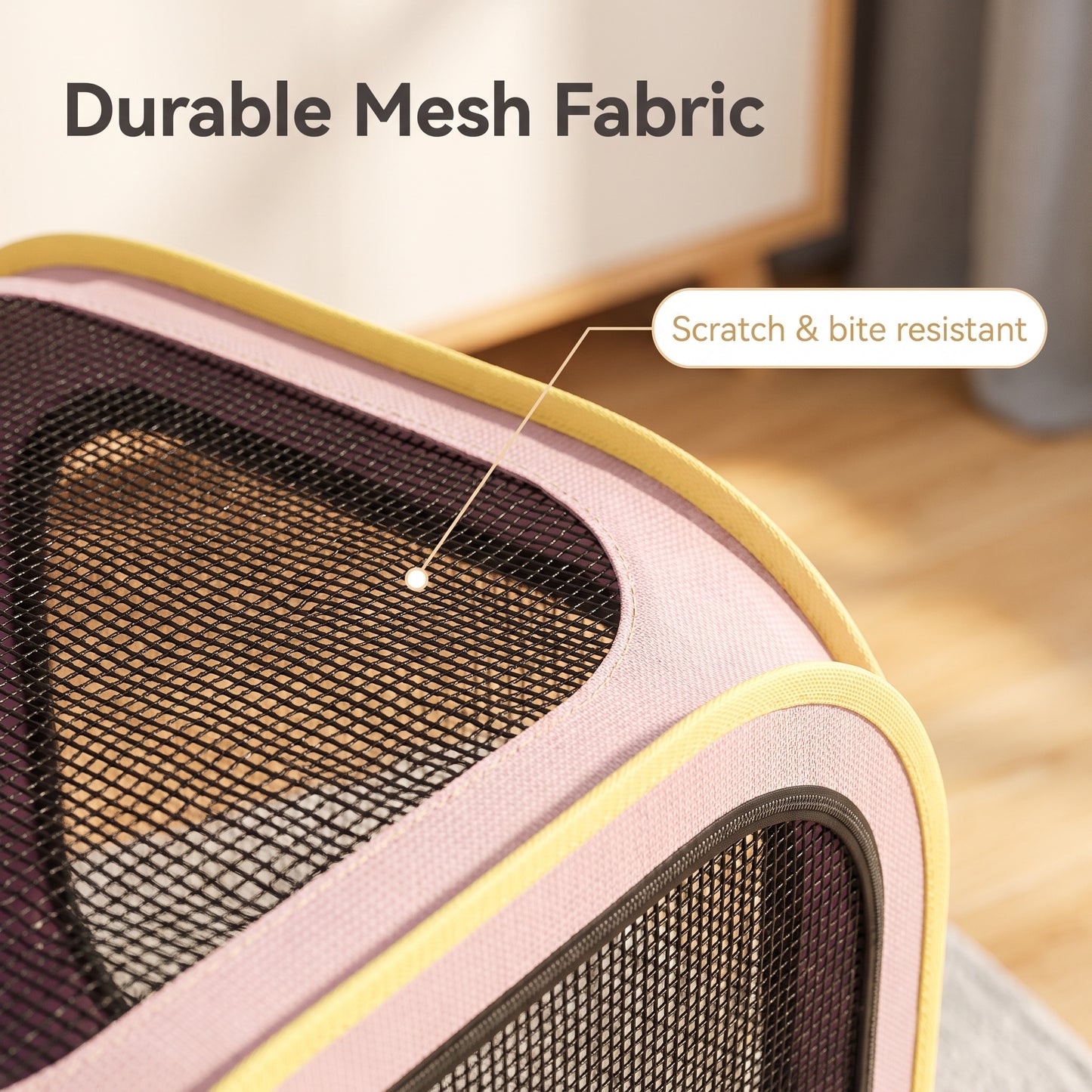 Foldable Dual-Vent Pet Dryer Box, Scratch Resistant Pet Drying Cage, Portable Pet Blow Dryer Tent for Home Bath Grooming SPA for Cats and Dogs