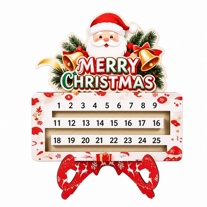 🔥Interactive 25-Day Christmas Countdown Advent Calendar Ornament | 3 Festive Themes (Santa, Tree, Candy) Tabletop Reusable Holiday Decor