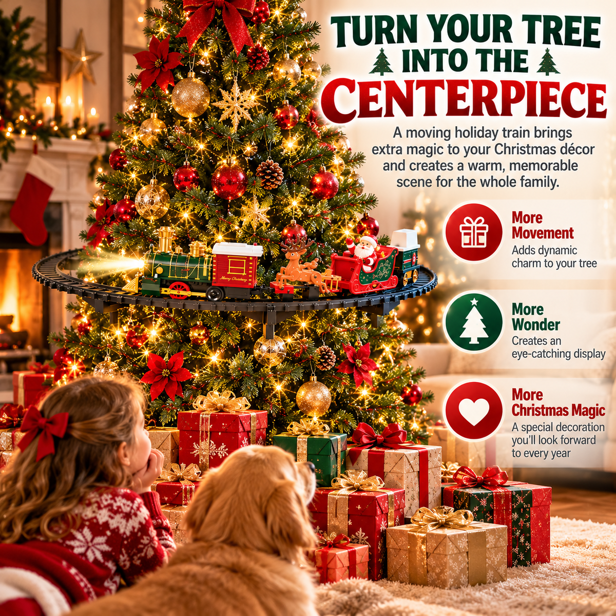 🎄 Christmas Tree Train Set – Make Your Holiday Tree the Moment Everyone Remembers 🚂