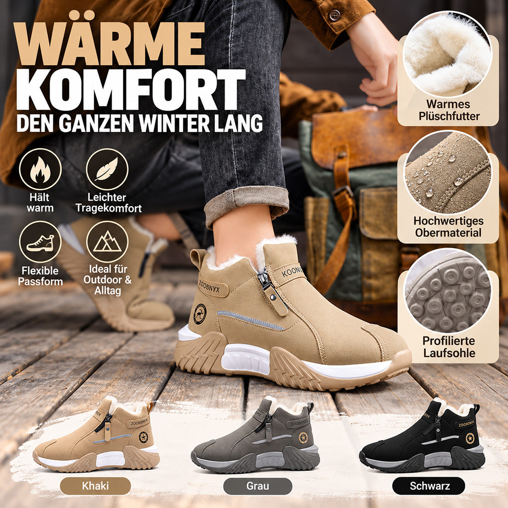 Gefütterte Winterstiefeletten – Warm, Rutschfest & Bequem für Damen und Herren ❄️