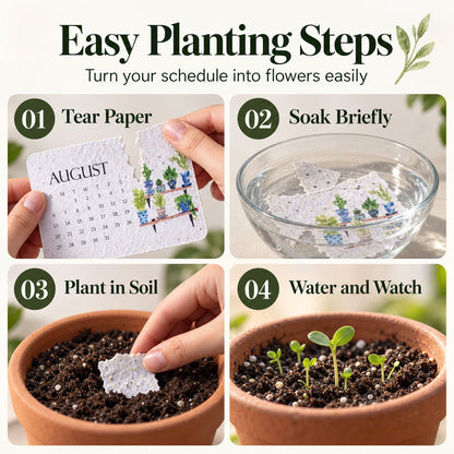 ✨🏆Early Holiday Sale 49% OFF🌱Eco-Friendly Plantable “Timeless” Seed Calendar 2027