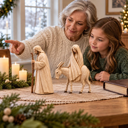 🔥Last Day 49% OFF🚶 🌟 Journey to Bethlehem Nativity Figurine Set