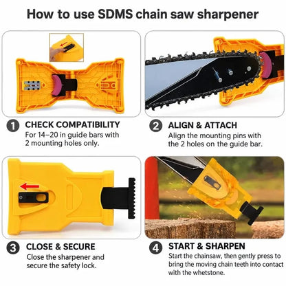 💯💥Portable Teeth Chainsaw Sharpener – Fast and Accurate Maintenance for All Chainsaws