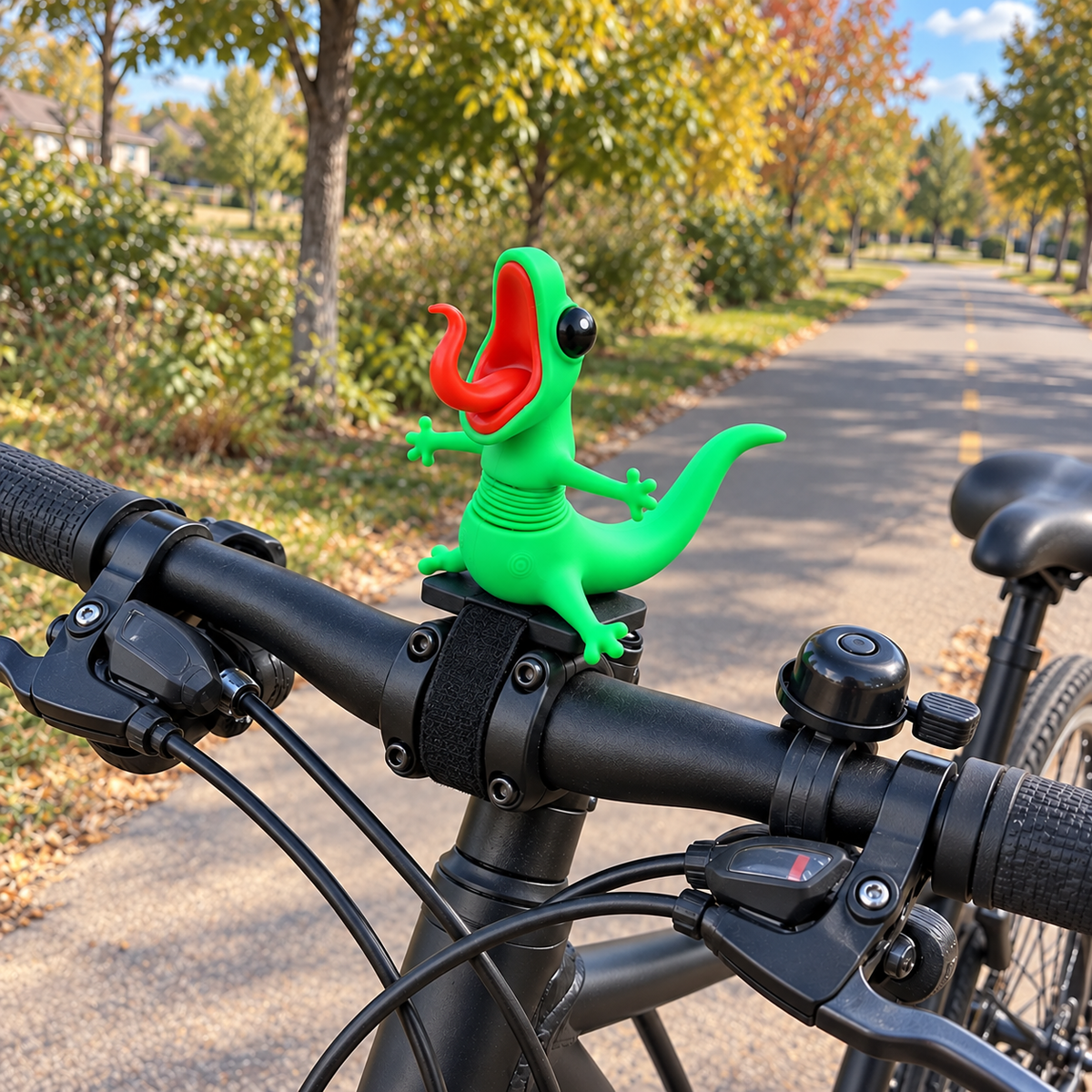 🦎🏍️ Roadside Lizard Buddy – Car & Motorcycle Decor