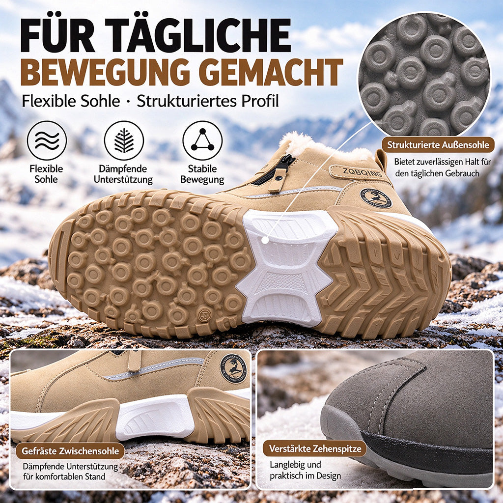 Gefütterte Winterstiefeletten – Warm, Rutschfest & Bequem für Damen und Herren ❄️