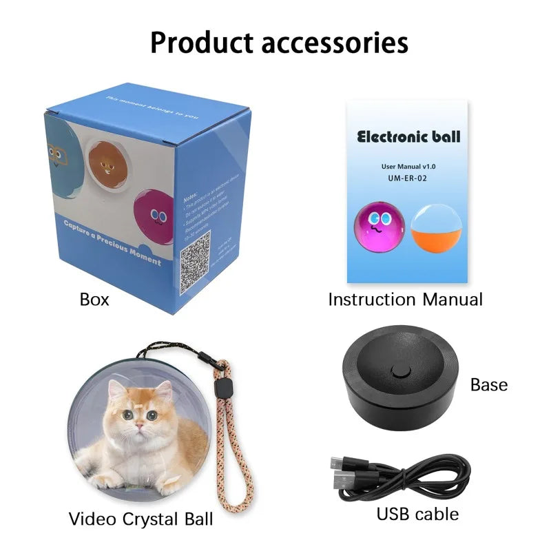 🔮 Bring Memories to Life! 3D Glass Sphere Motion Video Player & Music Orb
