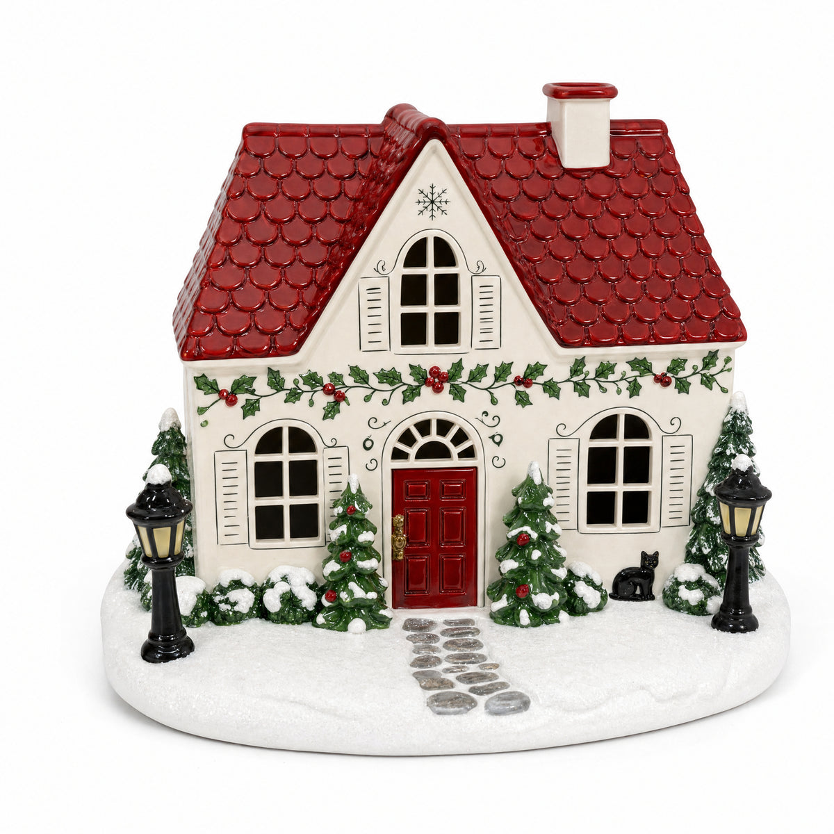 🏠 Christmas House Aroma Diffuser – Gentle Mist & Glowing Windows