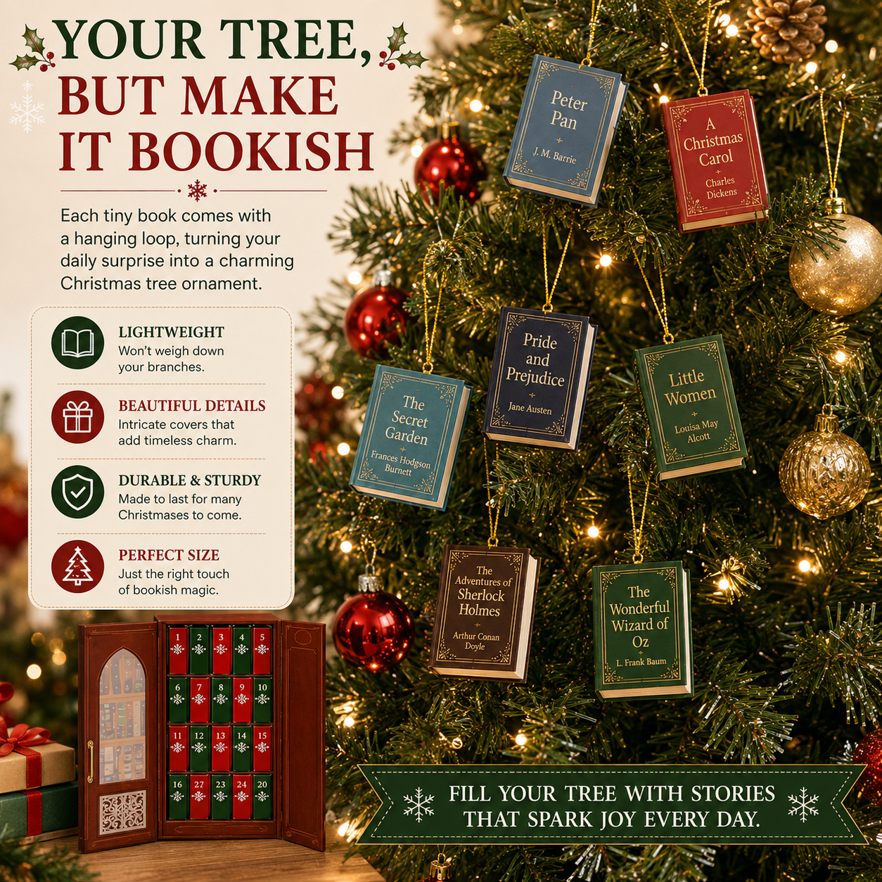📚 25-Day Mini Book Advent Calendar – A Book Lover's Christmas Countdown