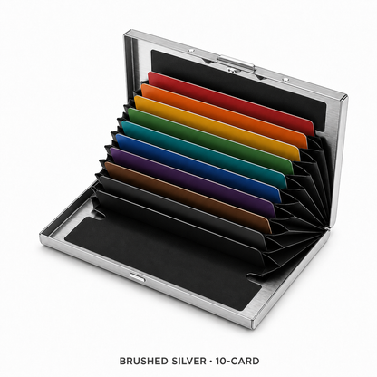 🔥RFID-Blocking Stainless Steel Card Wallet – Organized, Secure & Pocket-Ready 🔒
