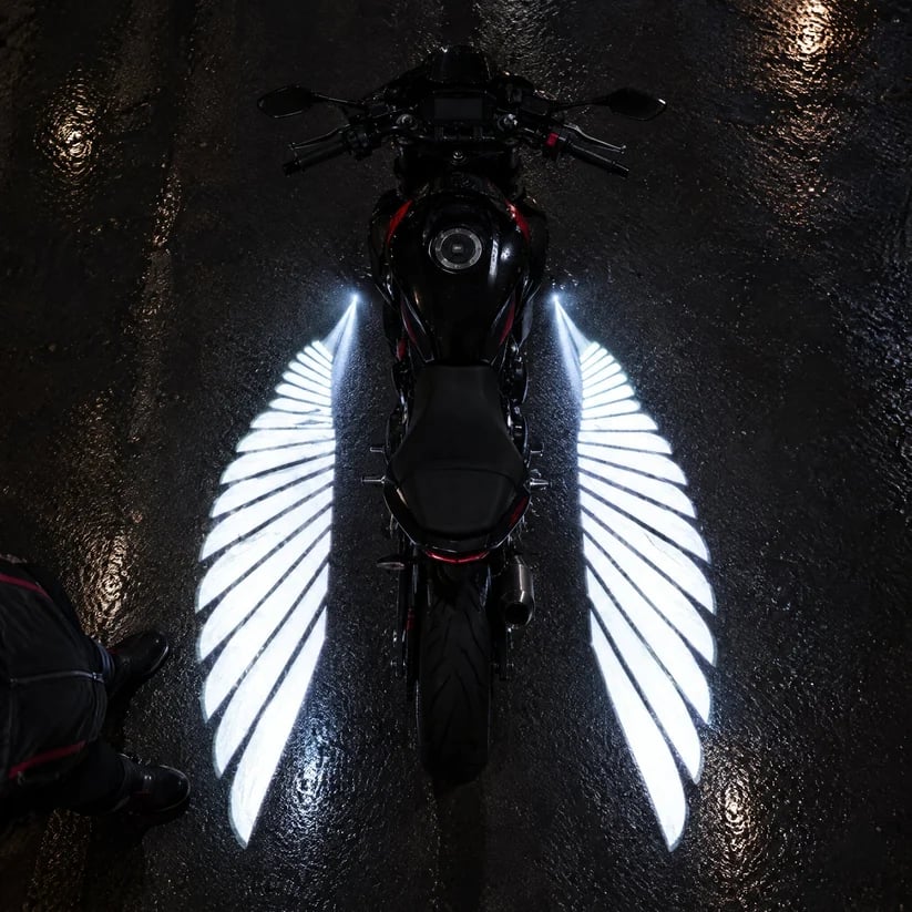 ⏰ LAST DAY 49% OFF 🏍️ Angel Wing Motorcycle LED Projector Lights (1 Pair)