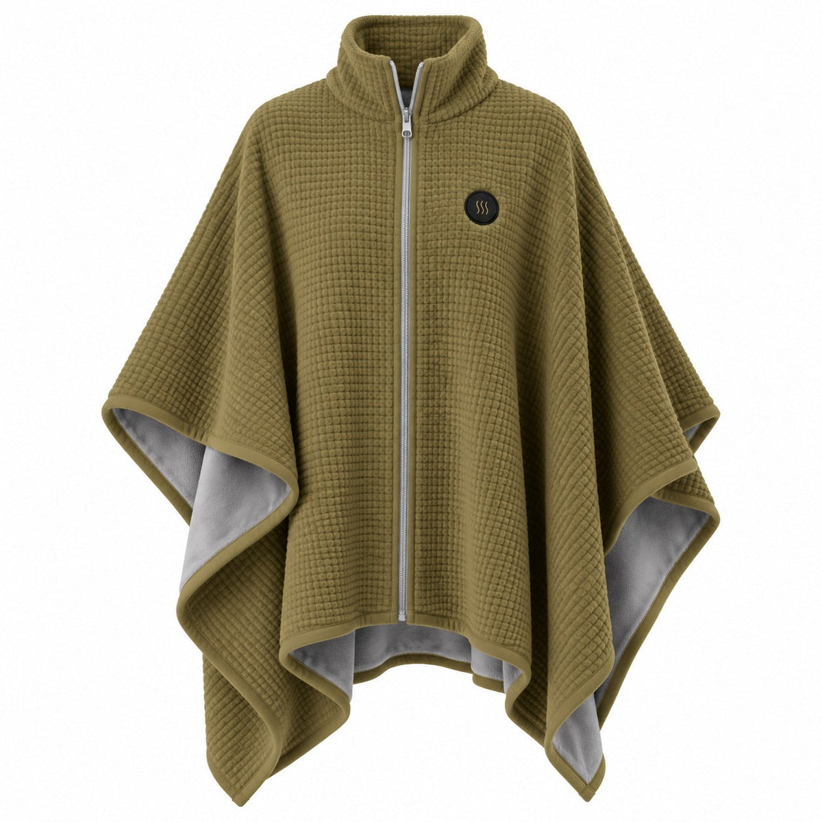 Green color variant of the wearable heated shawl