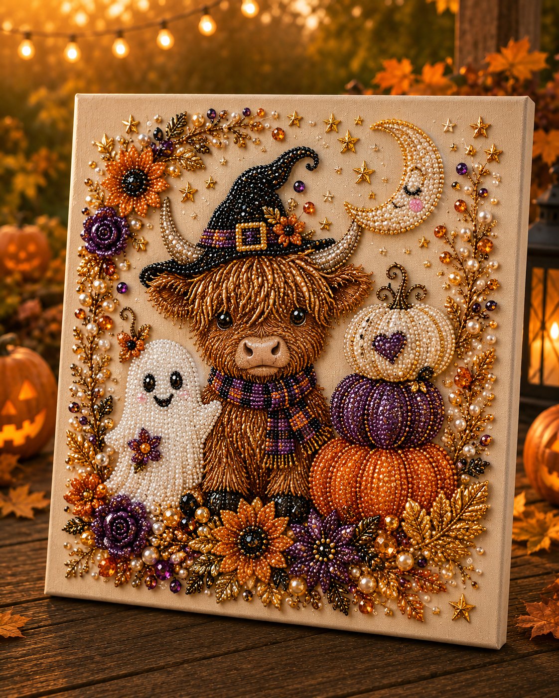 🔥 Last Day 49% OFF – 👻✨ Halloween Pearl Art DIY Kit