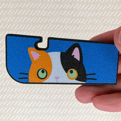 Food can tab opener magnet keychain
