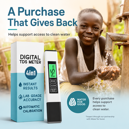 🚰 DIGITAL WATER QUALITY TESTER | TDS & EC Meter for Tap Water, Filtered Water, RO Systems & Home Use