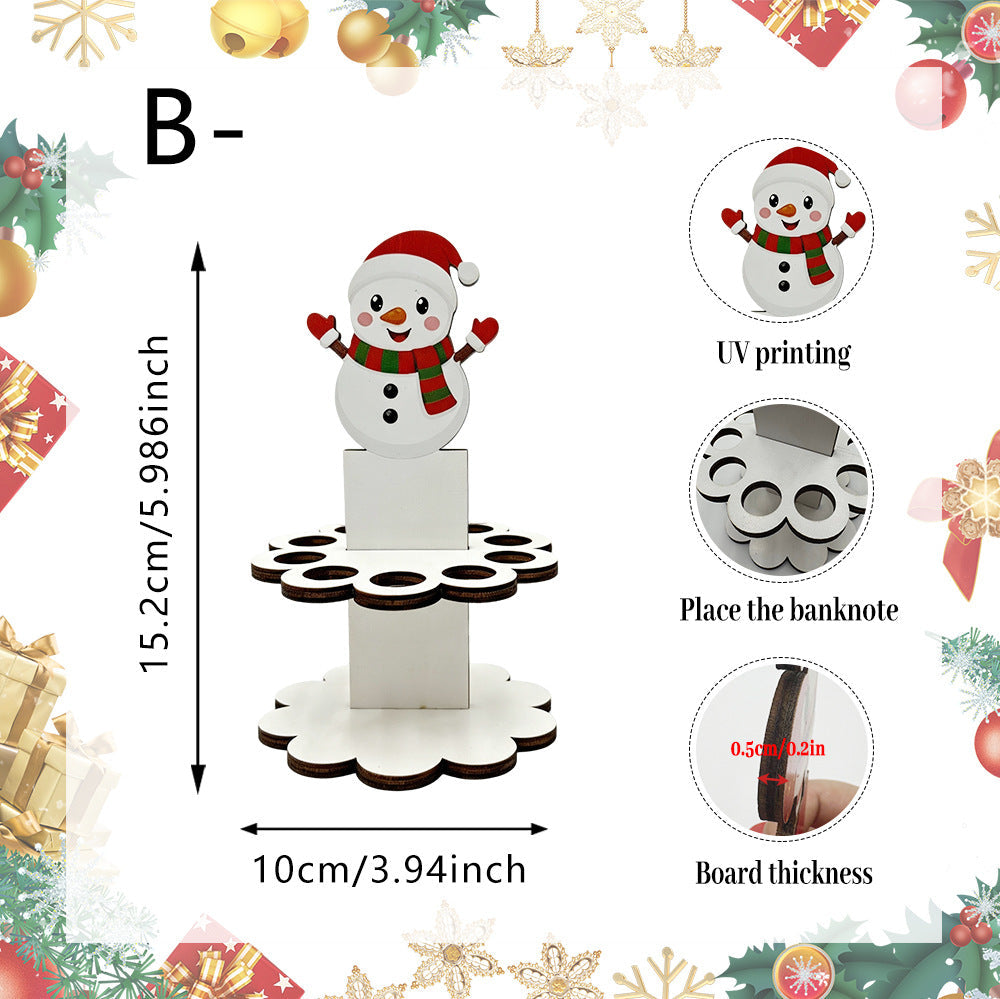 💵 Unique Christmas Wooden Cash Gift Stand – Make Giving Cash Extra Fun & Special! 🎄