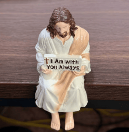 ❤️Handcrafted Jesus Figurine✝️Serene Desk Companion🙏
