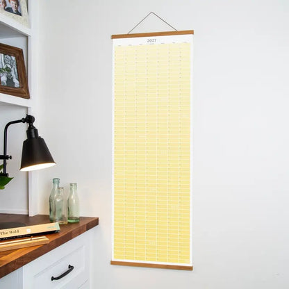 🔥 HOT SALE! 🗓️🏡 2027 Cozy Pecan Print Wall Calendar – 12-Month Vertical Planner