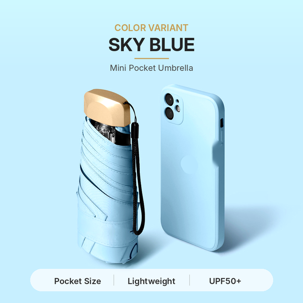 ☀️Say Goodbye to Bulky Umbrellas-Dual-Purpose Portable Capsule Umbrella