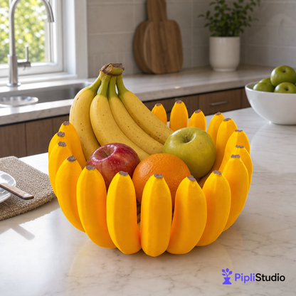 Banana Bowl – Fruit, Vegetable Storage Container & Organizer
