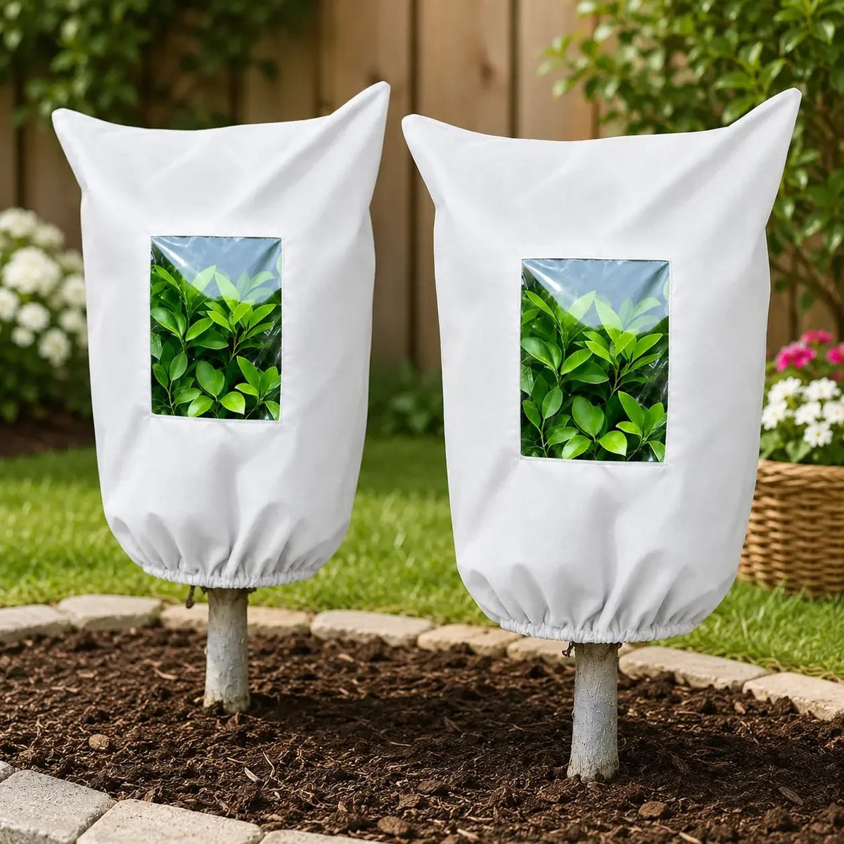 🌿 WINTER GARDEN ESSENTIAL | Plant Frost Protection Cover –Breathable Reusable Cover for Shrubs, Pots & Young Trees