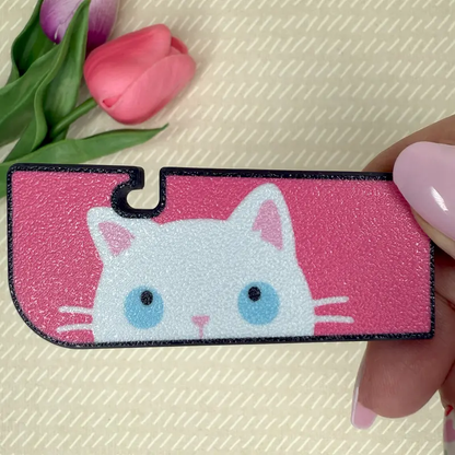 Food can tab opener magnet keychain