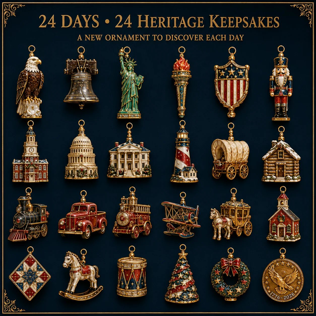 🔥America 250th Anniversary Heritage Christmas Advent Calendar