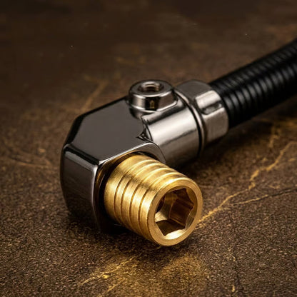 🔧 Flexible 90‑Degree Right‑Angle Drill Attachment with Long Flexible Shaft