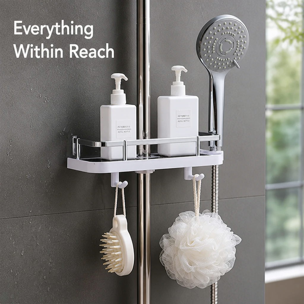 AquaNest™ — Transform Your Shower into a Calm, Clutter-Free Oasis