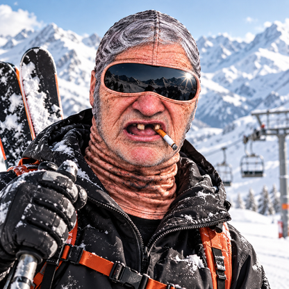 ❄️Funny Old Man Ski Mask