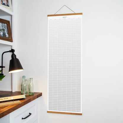 🔥 HOT SALE! 🗓️🏡 2027 Cozy Pecan Print Wall Calendar – 12-Month Vertical Planner