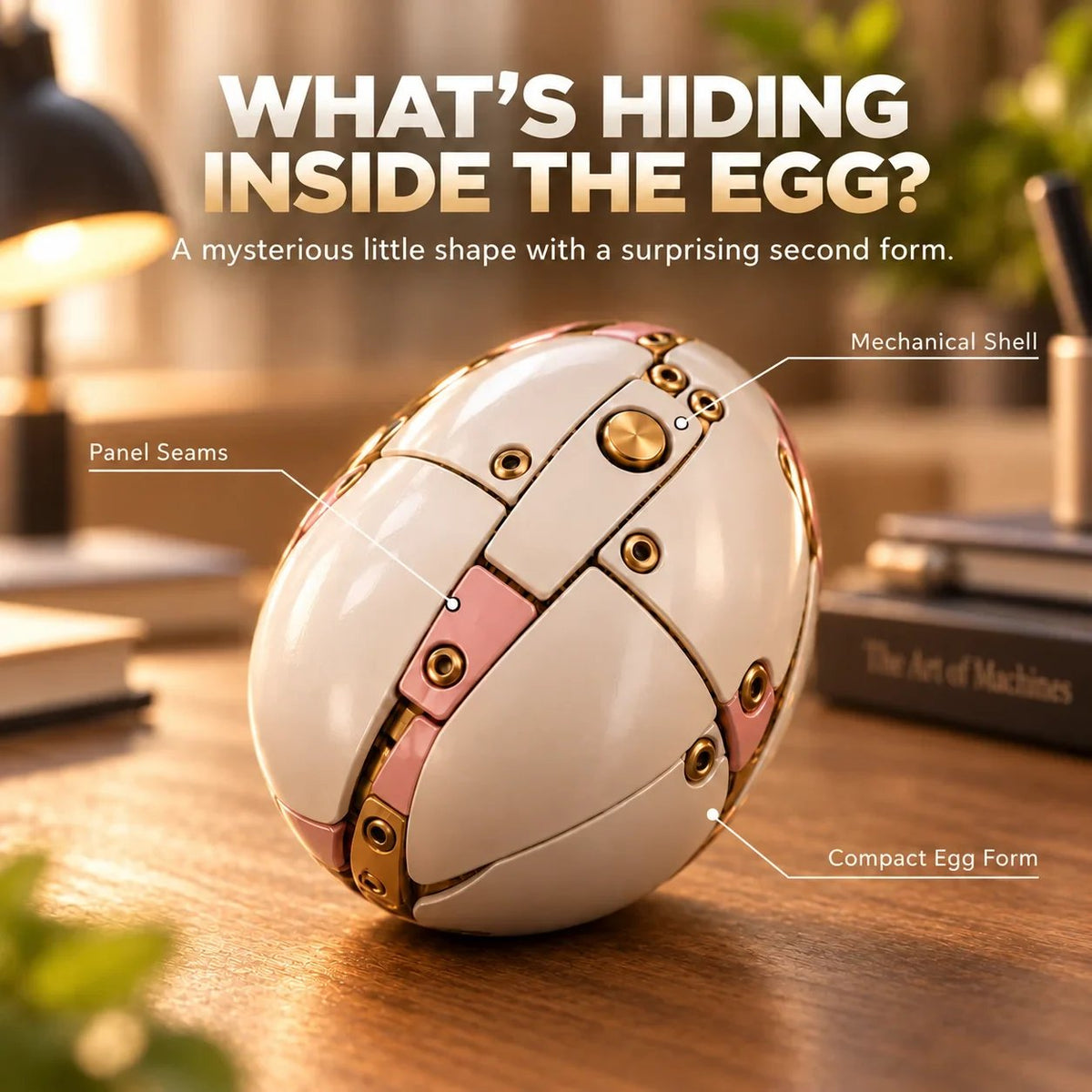 🎉🦄 2-in-1 Transforming Mechanical Unicorn Egg – Winged Fantasy Figure