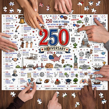 🧩 Patriotic America 250th Anniversary Jigsaw Puzzle – 1000 Pieces